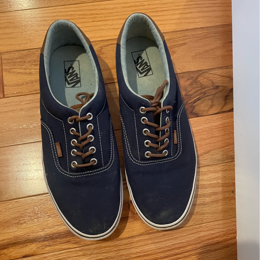 Vans Men's Low-Top Sneakers, Dress Blues/Acid Denim /Size 13 Men